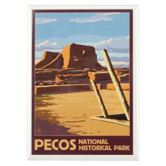 Pecos National Hist. Park Magnet - Mission Illustration