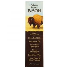 Advice from a Bison Bookmark