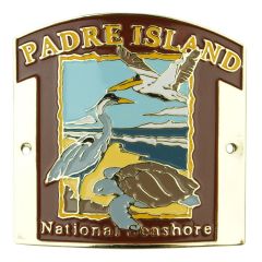 Padre Island National Seashore Hiking Stick Medallion - Banner