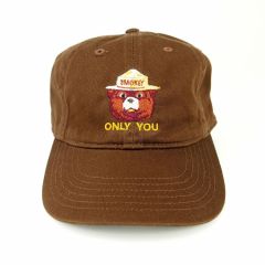 Smokey Bear Organic Cotton Ball Cap - Brown