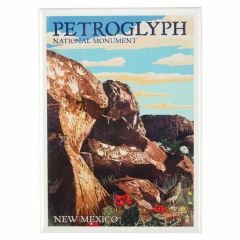 Petroglyph National Monument Magnet - Illustration