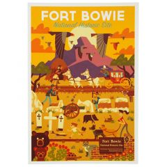 Fort Bowie National Hist. Site Postcard - Geometric Day