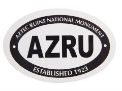 Aztec Ruins National Monument Euro Oval Sticker