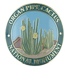 Organ Pipe Cactus National Monument Hiking Stick Medallion - Round Logo