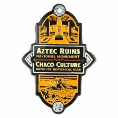 Aztec Ruins - Chaco Culture Combo Hiking Stick Medallion