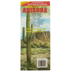 Arizona Topographic Recreational Map