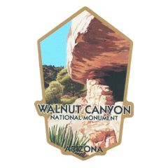 Walnut Canyon National Monument Sticker - Illustration