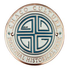 Chaco Culture National Hist. Park Hiking Stick Medallion - Round Logo