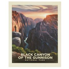 Black Canyon of the Gunnison National Park Hiker Print