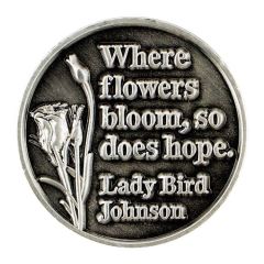 Lyndon B. Johnson National Hist. Park Collectible Token - Lady Bird Quote