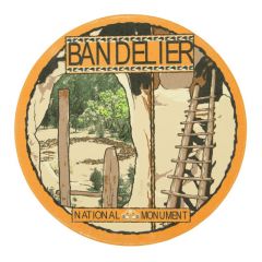 Bandelier National Monument Round Ceramic Coaster