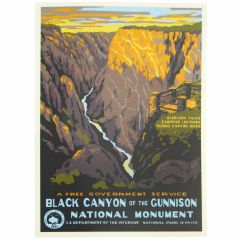 Black Canyon of the Gunnison National Park Sticker - WPA