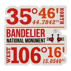 Bandelier National Monument Sticker - Coordinates