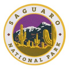 Saguaro National Park Sticker - Round Logo