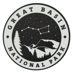 Great Basin National Park Sticker - Round Monochrome