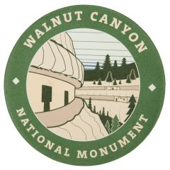 Walnut Canyon National Monument Round Ceramic Coaster