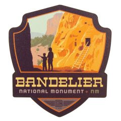 Bandelier National Monument Magnet - Badge Graphic