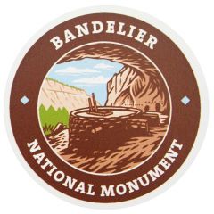 Bandelier National Monument Sticker - Round Logo