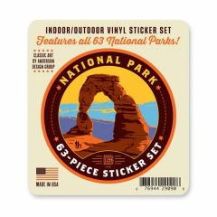 National Parks Large Circle Sticker Set