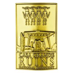 Casa Grande Ruins National Monument Hiking Stick Medallion - Logo