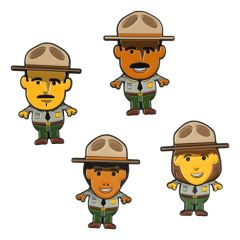 National Park Ranger Bobblehead Pin